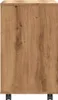 vidaXL Príkonový stolík, Imitácia dreva Artisan, 70x35x60,5 Náhľad obrázku produktu 5