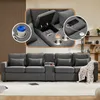Nowoczesna 4-osobowa sofa Sweiko z lnianej tkaniny z Podgląd zdjęcia produktu 1