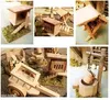 Krippenzubehör 6-teilig Brunnen Holz Wagen Stall Produktbild-Vorschau 1