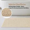 Tapis de bain chenille 60x90cm sable Voir les images du produit 6