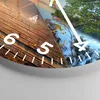 Wanduhr - Rund - Glasuhr - Brücke See - 30x30cm - Produktbild-Vorschau 5