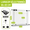 BOMI® Barrière de sécurité bébé 63–251 cm sans perçage – À Voir les images du produit 2