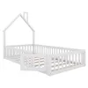 Lit de camp pour enfants avec design de cheminée, barrière Voir les images du produit 9