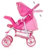 Chipolino Puppenwagen Dolly Korb faltbar Frontbügel Produktbild-Vorschau 5