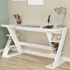 Skye Decor, Lungo - White, Schreibtische, Weiß, Spanplatte, Produktbild-Vorschau 5