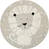 Teppich Kinderzimmer Babyzimmer Löwe Beige Rund Produktbild-Vorschau 1