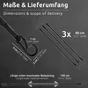 ECENCE 3x Spanngummi mit Karabiner aus Edelstahl 80cm in Produktbild-Vorschau 3