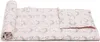 A rolled-up weighted blanket with a unicorn and rainbow pattern on a white background. Voir les images du produit