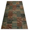 Tapis en laine KASHQAI 4327 400 Patchwork vert vert 135x200 Voir les images du produit 1