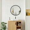 A modern bathroom vanity with a sink and mirror. Produktbild-Vorschau