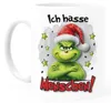 Kaffee-Tasse Grinch Geschenk für Weihnachtsmuffel Ich hasse Produktbild-Vorschau 2