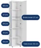 Schmaler Mehrzweckschrank 40 cm breit mit 1 Tür & 4 Produktbild-Vorschau 7