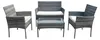 Relaxdays Gartenmöbel Set, 4-tlg. Rattan Sitzgruppe, 4 Produktbild-Vorschau 8