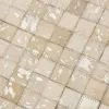 Teppich recyceltes Leder Schachbrett weiß 120x170 Produktbild-Vorschau 4
