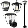 A collection of black outdoor lights against a white background. Produktbild-Vorschau