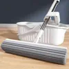 Absorpční podlahový mop s otočnou hlavicí o 180°, skládací Náhled obrázku produktu 6