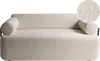 BELIANI 2-Sitzer Sofa Cremeweiß Bouclé Gepolstert mit Produktbild-Vorschau 1