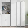 vidaXL Highboard Weiß 45x42,5x185 cm Holzwerkstoff Produktbild-Vorschau 1