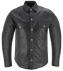 Lederhemd Herren Motorradhemd Lederjacke, Größe:52/L, Produktbild-Vorschau 5