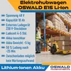 Elektrohubwagen OSWALD E15 Li-Ion 1500 kg - 1150 mm - Produktbild-Vorschau 3