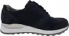 A side view of a navy blue women's sneaker with a white sole and silver accents. Náhľad obrázku produktu