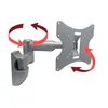 A silver TV wall mount with red arrows indicating movement. Anteprima dell’immagine prodotto