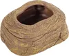 A close-up, isolated shot of a rock-shaped food and water dish for reptiles. Produktbild-Vorschau