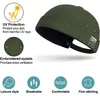 Docker Cap Herren Verstellbar Baumwolle Dunkelgrün Produktbild-Vorschau 2