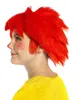 A person wearing a red wig and a yellow shirt, shown from the side. Náhľad obrázku produktu