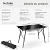 Table pliante en aluminium Bastian, réglable en hauteur - Voir les images du produit 6