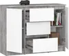 Cassettiera K100 concrete 101 cm 2 ante 3 cassetti frontali Anteprima dell’immagine prodotto 2