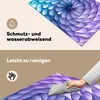 KitchenYeah© Herdabdeckplatte Violette Geometrie in Form Produktbild-Vorschau 2