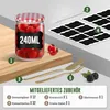 Zestaw 12 szklanych słoików do marmolady z czerwono-białymi Podgląd zdjęcia produktu 5
