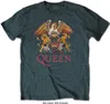 Queen - stemma classico - t-shirt grande unisex - nero Anteprima dell’immagine prodotto 3