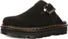 A studio shot of a single black Dr. Martens clog. Produktbild-Vorschau