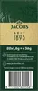 The image shows the back of a coffee packaging with product information and a barcode. Produktbild-Vorschau