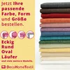 DecoHomeTextil Leinen Optik Tischdecke Gelb Oval 160 x 220 Produktbild-Vorschau 3