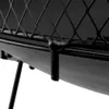 Close-up of the black metal mesh and frame of a fire pit. Náhľad obrázku produktu