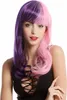 WIG ME UP Perücke Lang Lockig Halb Lila Rosa Produktbild-Vorschau 2