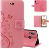 Handytasche für Huawei P20 Lite Blumen Flip Cover Buchhülle Produktbild-Vorschau 1
