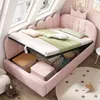 Tapicerowana kanapa rozkładana, sofa z aksamitu z schowkiem Podgląd zdjęcia produktu 7