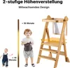 Wiltec Kinderstuhl Lernturm klappbar 43 x 48 x 91 cm aus Produktbild-Vorschau 4