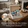 Creative Deco Buchbox Weiße Holzkiste mit Deckel 24 x 19 x Produktbild-Vorschau 6
