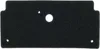 A black foam filter with three holes. Produktbild-Vorschau