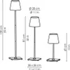 ZAFFERANO Poldina PRO XXL Stojací/stolní lampa Corten Náhled obrázku produktu 3