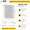Flexible AMK Fassadenpaneele in Weiss-Grau auf Glasfasernetz – dekorative Ziegeloptik für Fassaden Produktbild-Vorschau