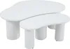 Table basse gigogne en mélaminé blanc - Oviala Maeve Voir les images du produit 2