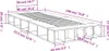 vidaXL Bettgestell Sonoma-Eiche 90x190 cm Holzwerkstoff Produktbild-Vorschau 8