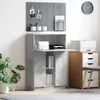 vidaXL Bureau Béton Gris 71.5 x 31.5 x 106.5 cm Bois Voir les images du produit 2