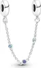 Pandora veiligheidsketting 791688C01, 5 cm, met drie blauwe Productafbeelding-voorbeeld 4